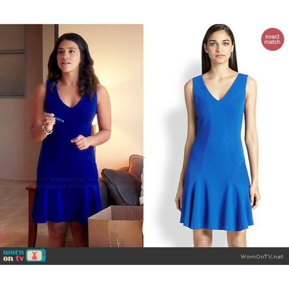 New Womens 12 NWT Designer Dress Carla Diane Von Furstenberg Blue Star Sapphire - Picture 5 of 12